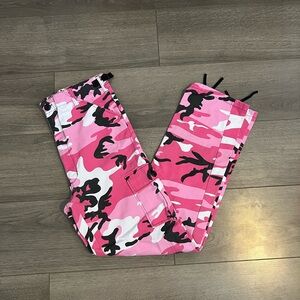 Pink Camouflage Kids Pants